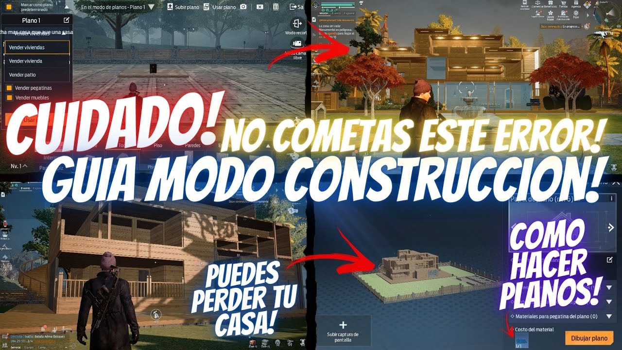 CUIDADO! GRAVE ERROR! Guía Modo Construcción y Que Hacer! Planos y Más! | UNDAWN en ESPAÑOL