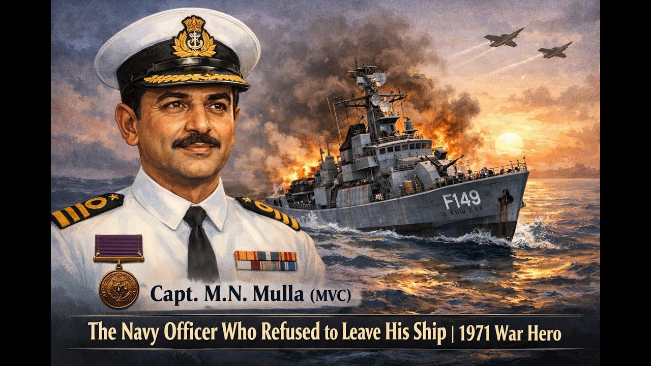 Story of Capt. M.N. Mulla (MVC) | The Navy Officer Who Refused to Leave His Ship | 1971 War Hero