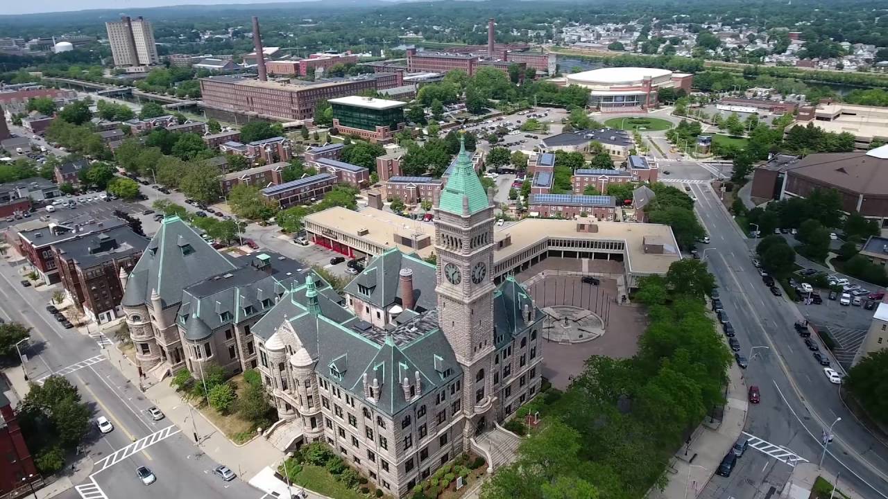 Massachusetts Phantom 4 Drone Flight (Downtown Lowell, MA Footage)