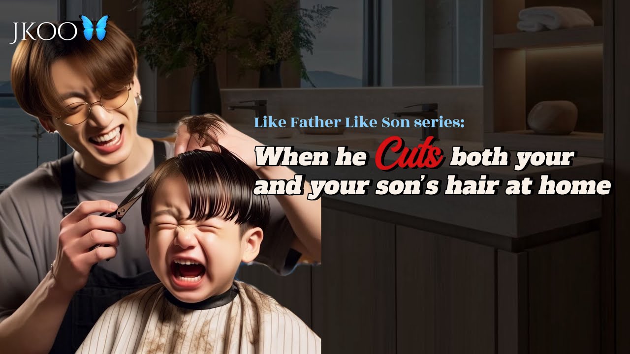 LFLS: When he cuts both your and your son’s hair at home | Jungkook ff @myjkoo_23