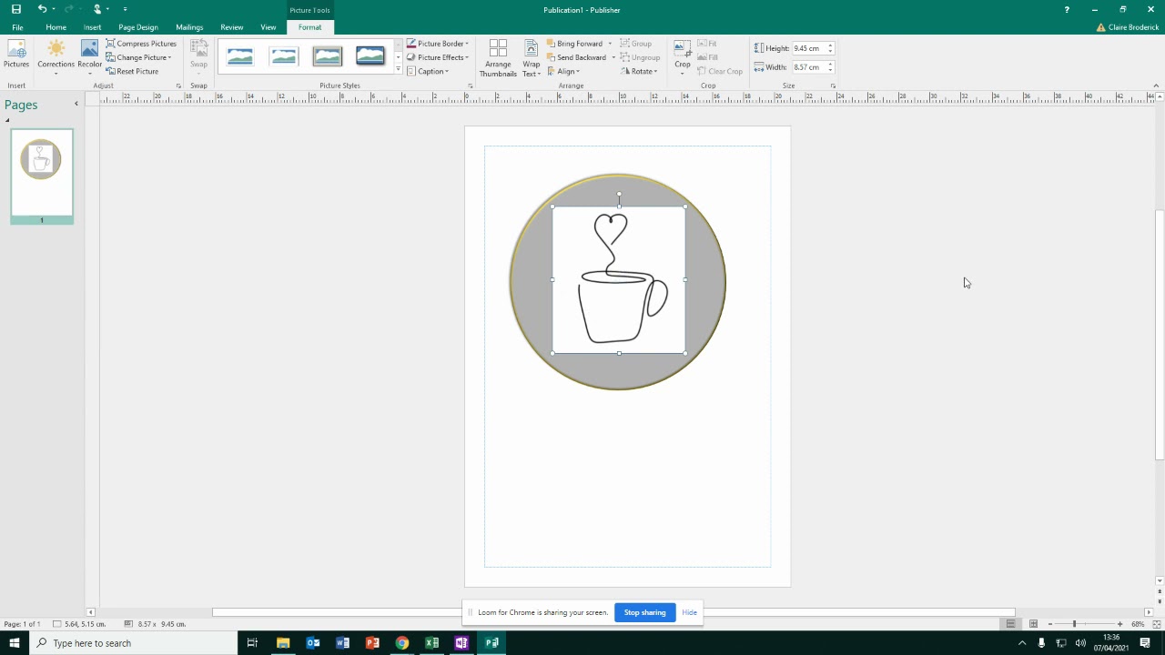 1) Logo Design in Publisher