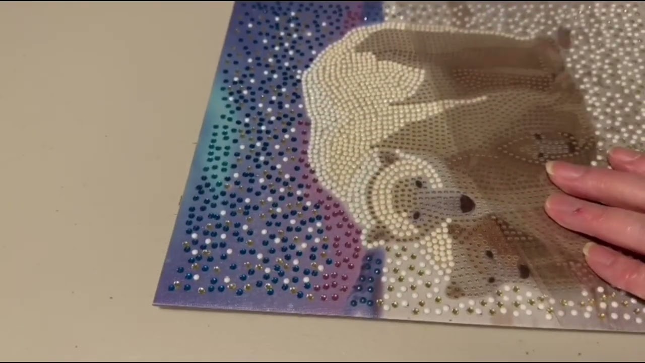 Diamond Art , Crystal Creations ( Timelapse ) Polar Bears