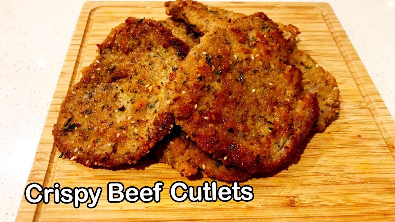 Crispy Beef Cutlets | Great for picnic sandwiches