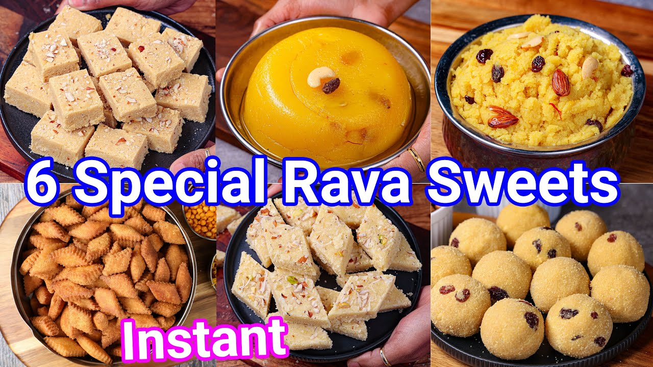 Instant & Easy Rava - Sooji Sweets - Anybody Can Make It | Suji Ka Jhatphat Sweets & Desserts