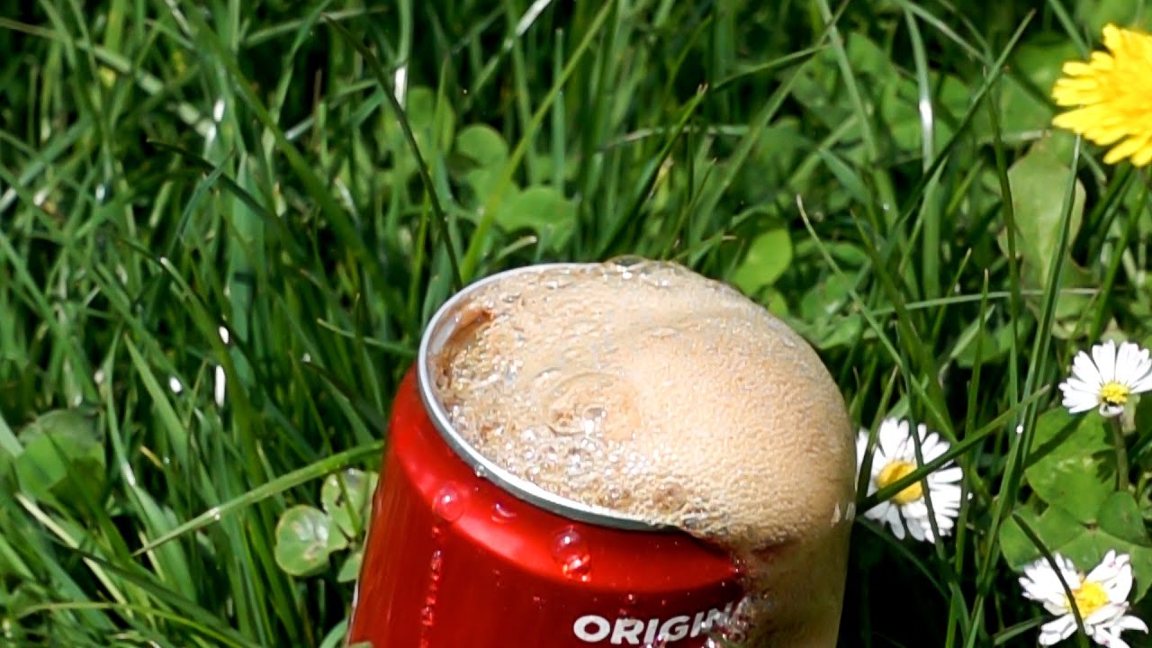 Coladose und Mentos in Slow Motion mit 1000 FPS