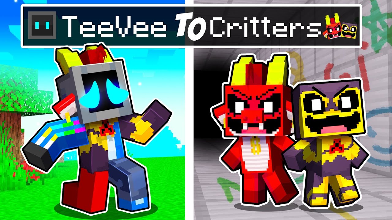 From TeeVee to NIGHTMARE CRITTERS in Minecraft!