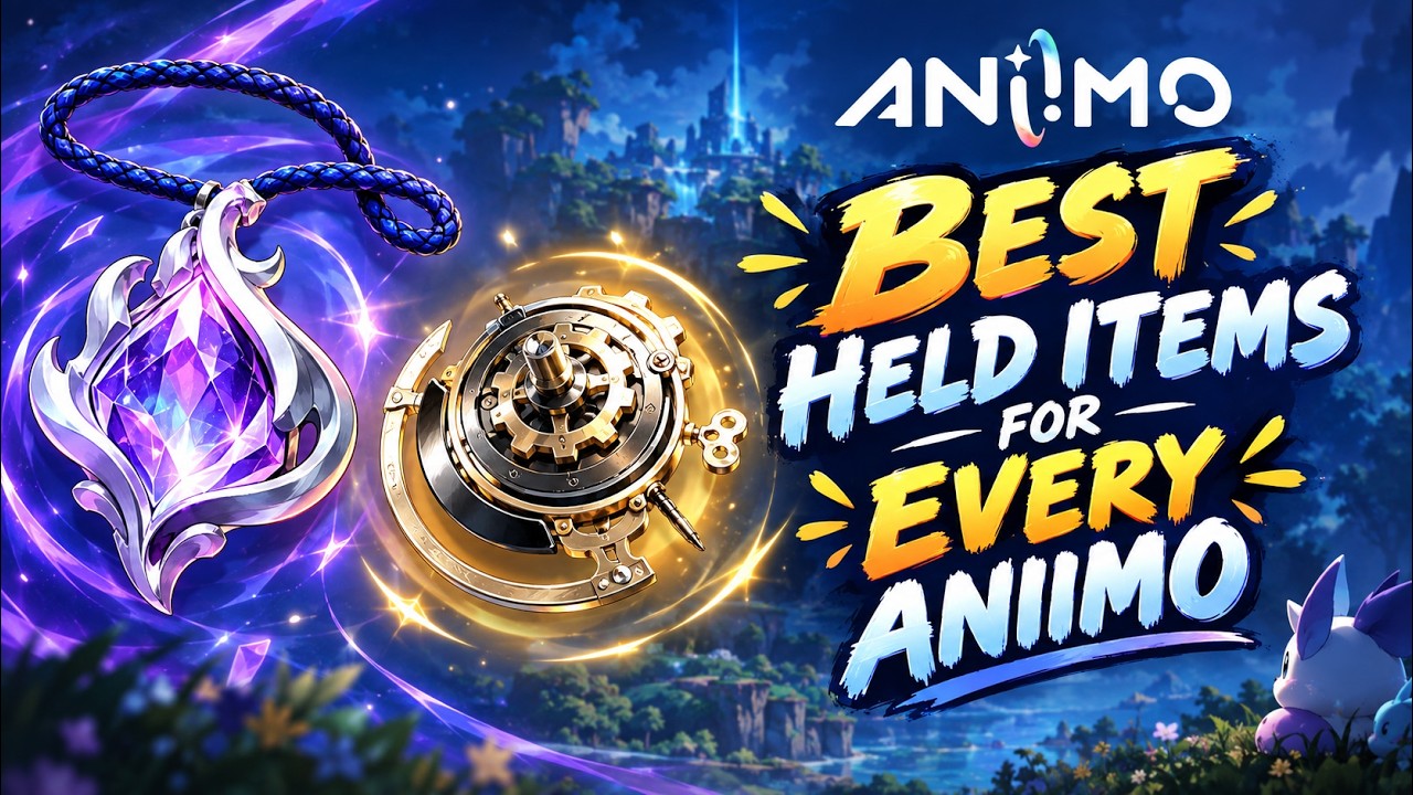BEST Held Items For EVERY Aniimo! Guide on How to Build Your Aniimo!