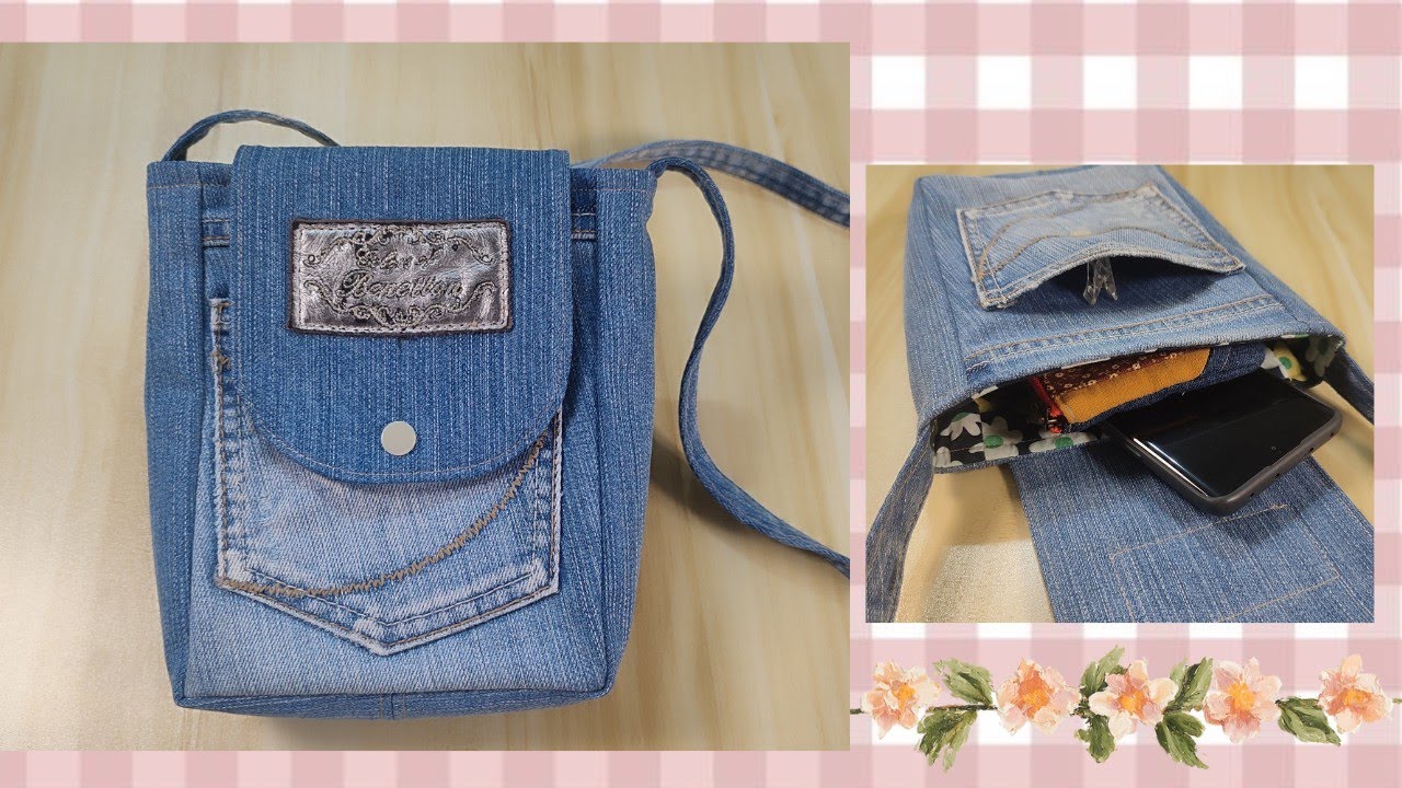 “STOP Throwing Old Jeans! Make This Cute Denim Bag Instead ♻️👜 #diy 