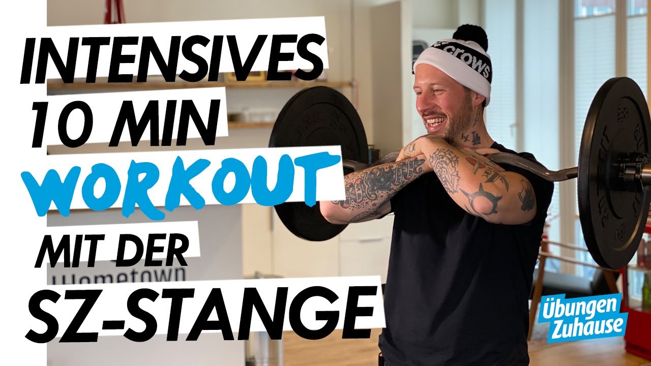Das beste Workout mit der SZ Stange für zuhause | 10 Min. Ganzkörpertraining 🏋🏻‍♀️