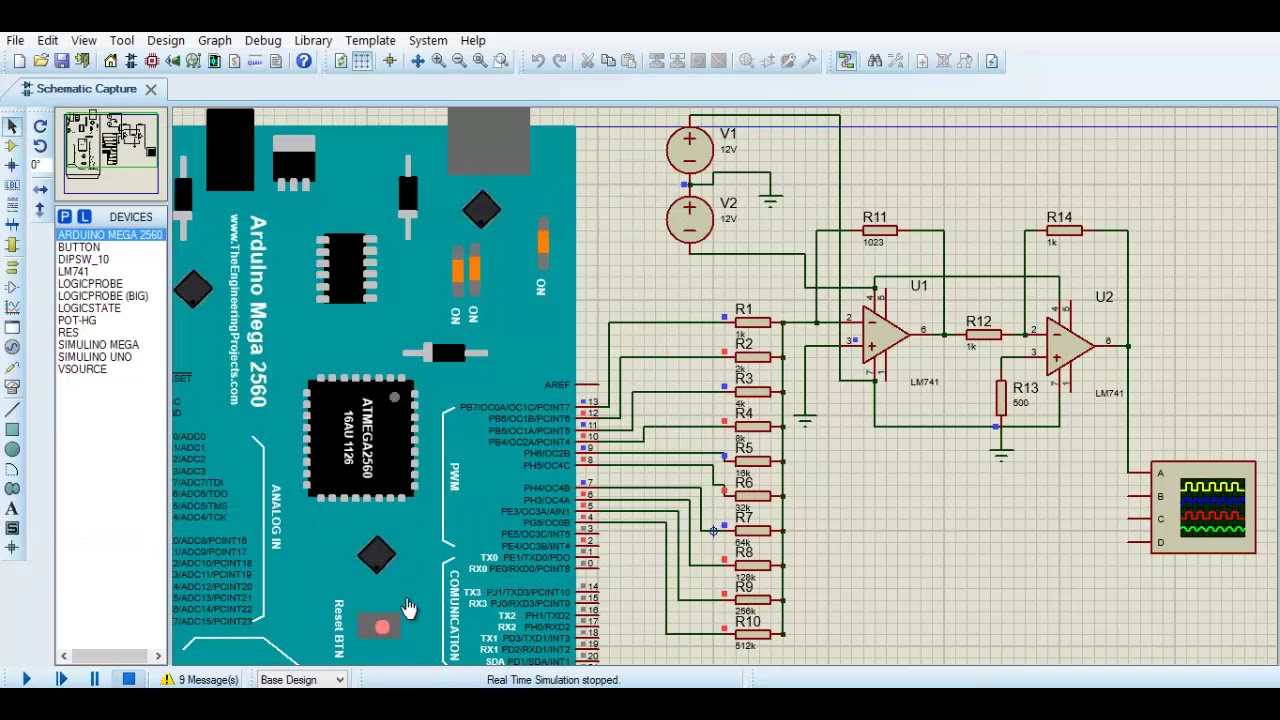 Conversor digital - anal&oacute;gico a 10 bits con arduino.