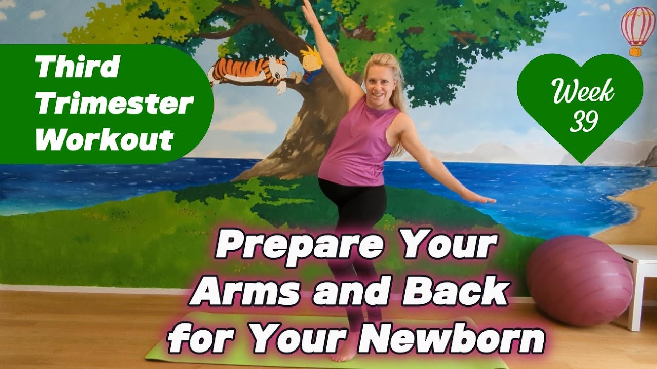 Upper Body Workout | Third Trimester Workout | Pregnant 39 weeks + 1 day