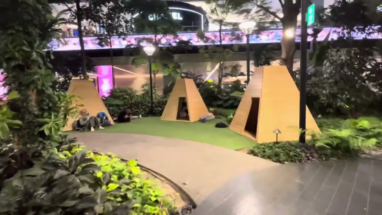 A jungle inside the Airport,guess where?