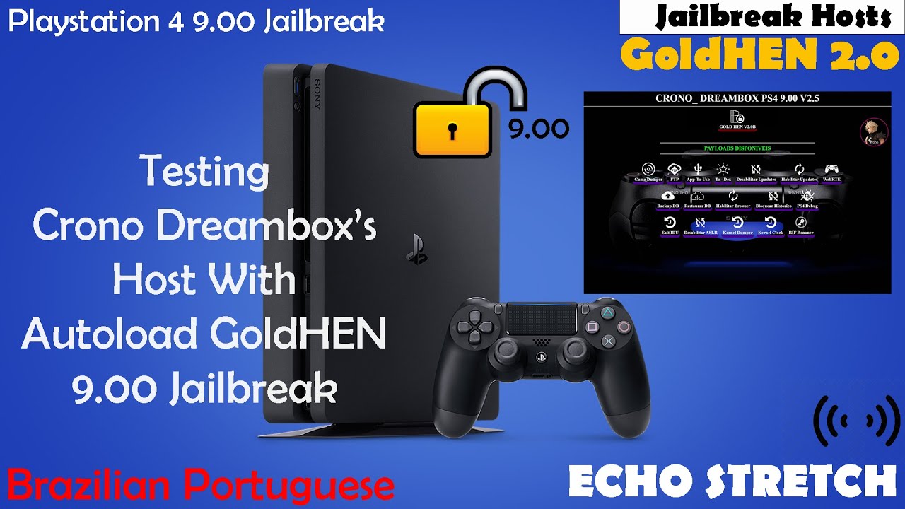 Testing Crono Dreambox&rsquo;s Host With Autoload GoldHEN 9.00 Jailbreak Brazilian Portuguese