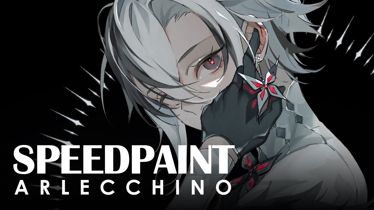 [SPEEDPAINT] Arlecchino Genshin Impact - Clip Studio Paint Drawing Process/ Time-Lapse