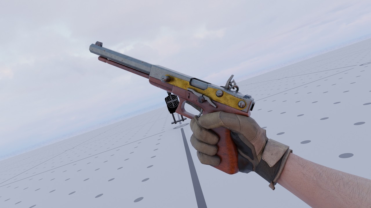 a Flintglock Cursed Gun Animate