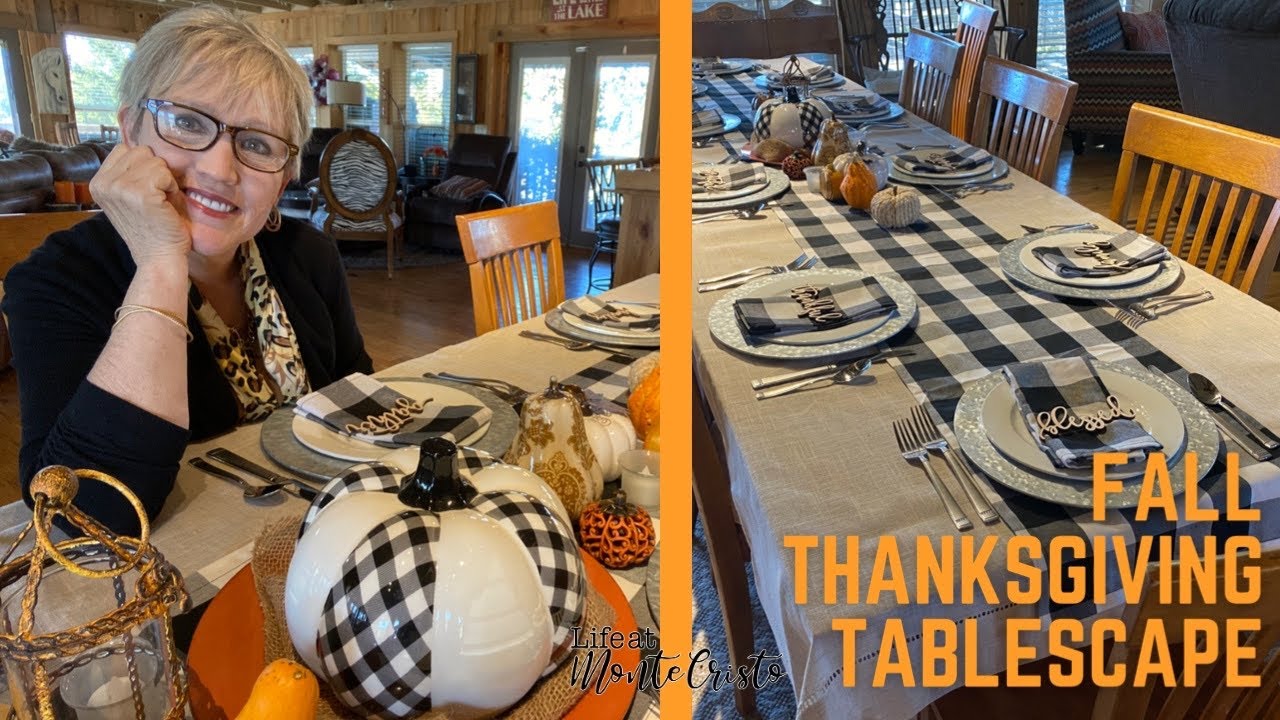 Fall Thanksgiving Table Setting!  Thanksgiving Decorating Ideas!