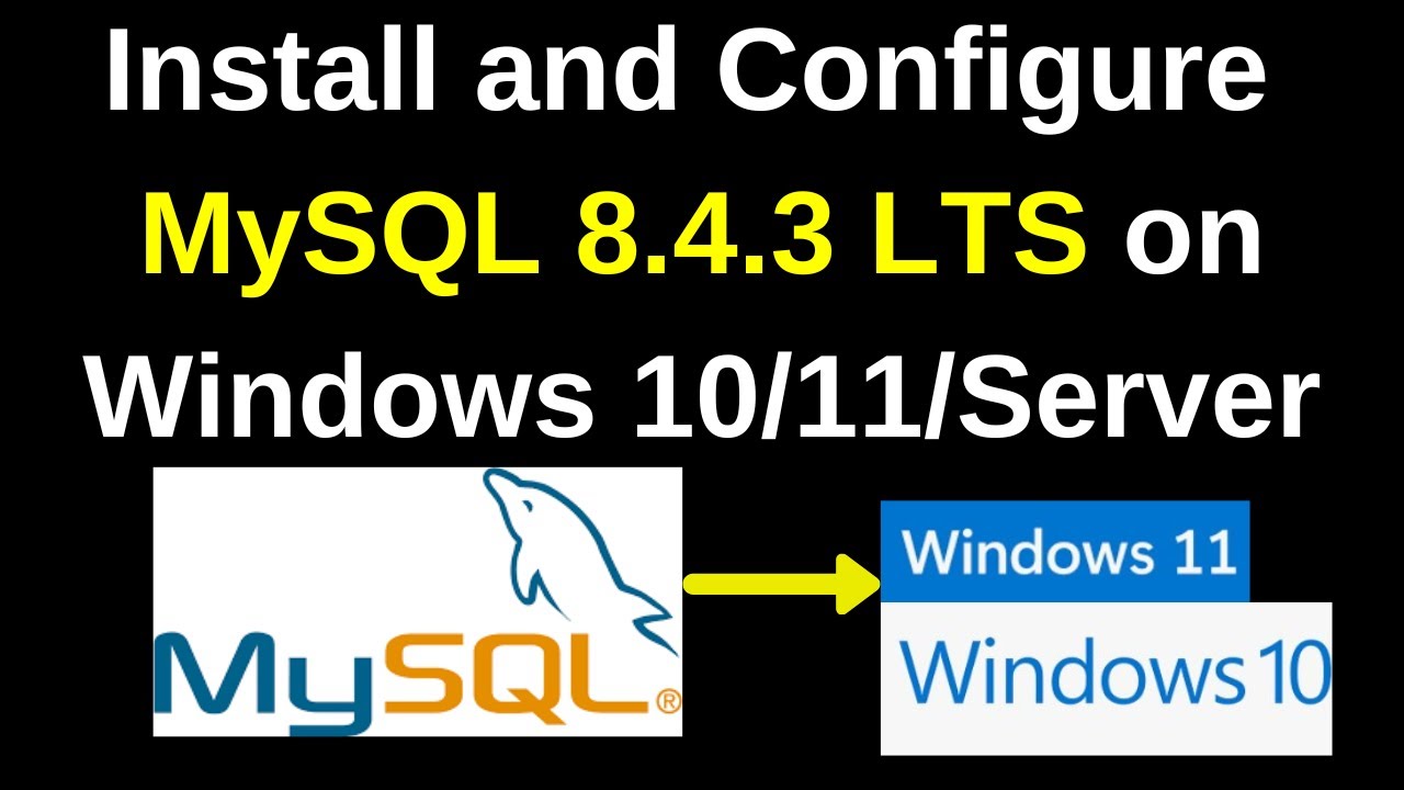 Install and configure MySQL 8.4.3 on Windows 10/11 in 10 minutes | Install MySQL 8.4.3 on Windows