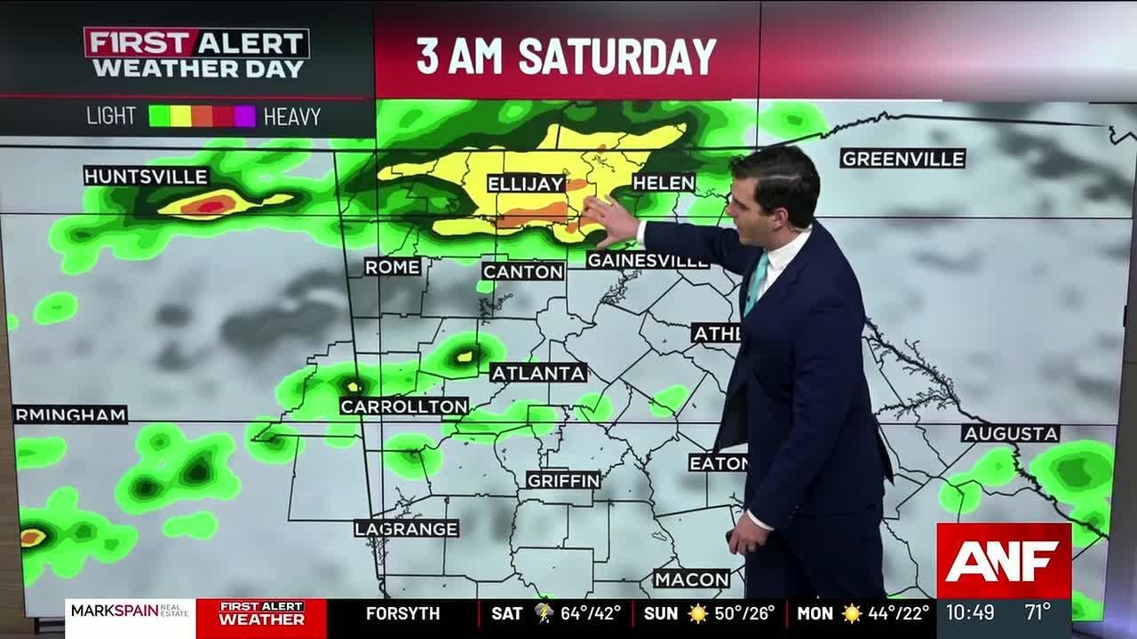 First Alert Forecast: Rain Moving into the Area