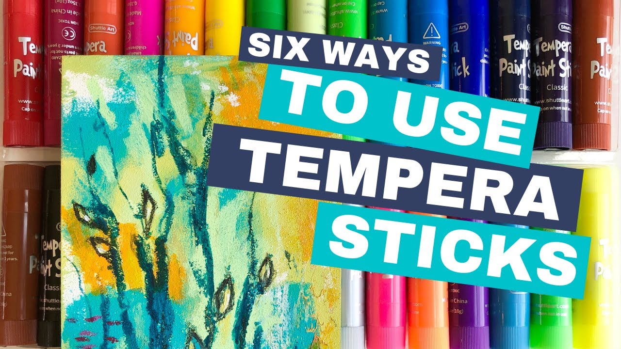 Six ways to use tempera sticks in your mixed media art