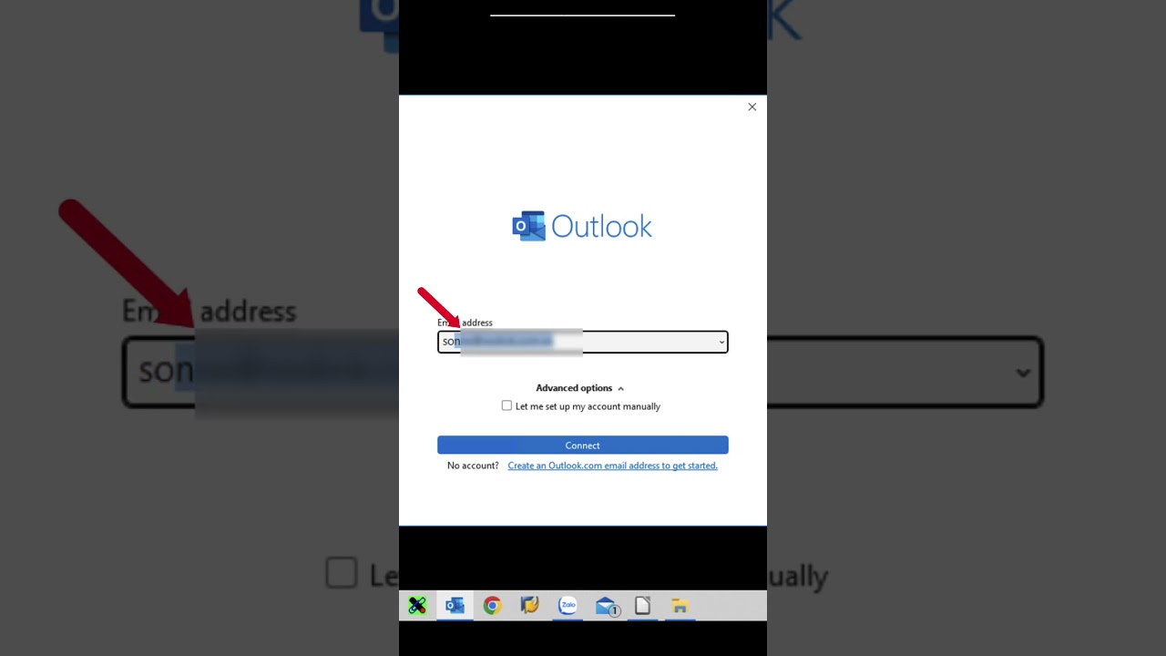 How to setup your work email with Outlook #shorts