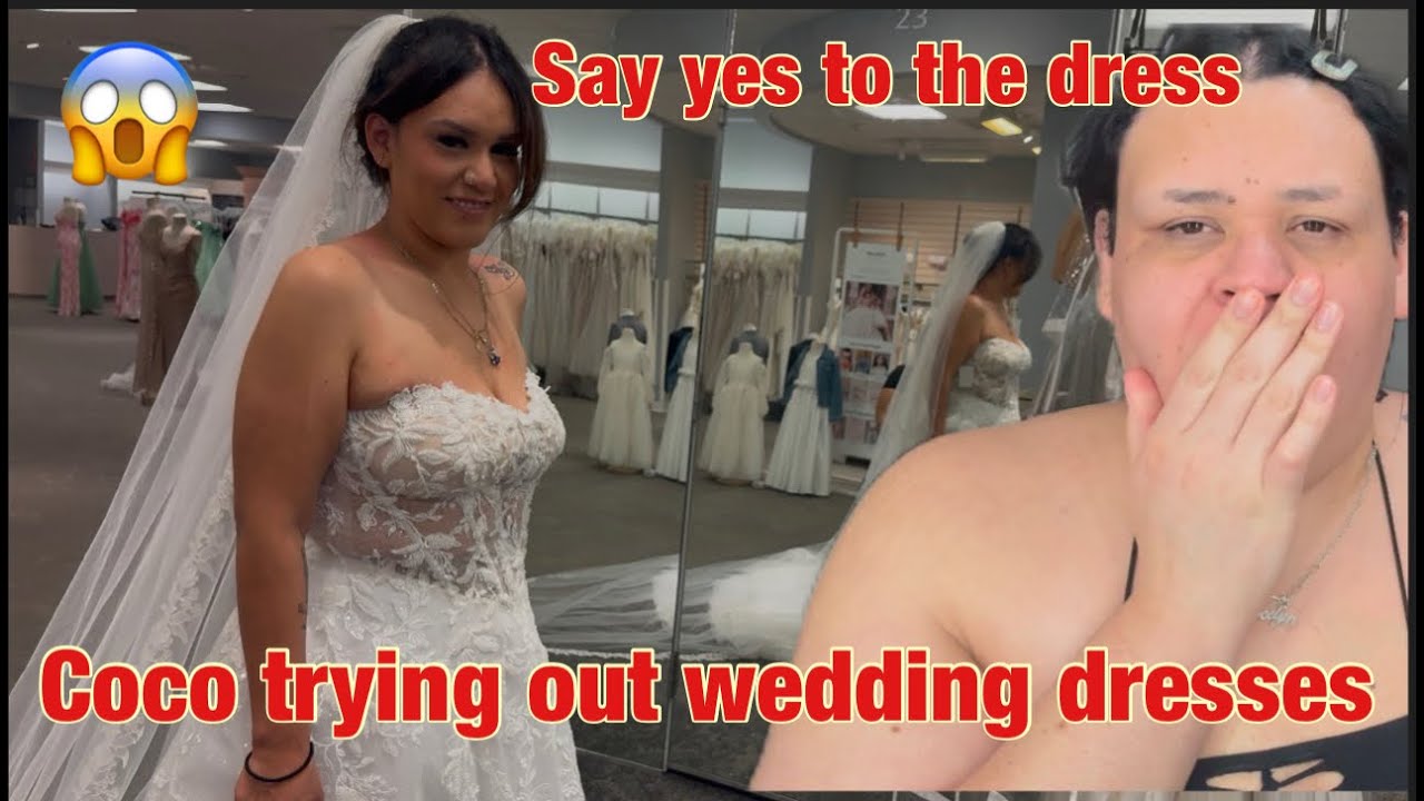 Coco trying wedding dresses 😱 vlog say YES to the dress