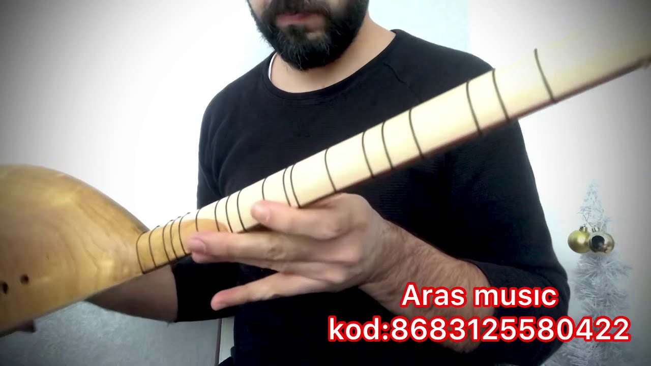 Turkish Professional Carved Mulberry Dede Balta Kopuz Saz Model:70 Kod : 8683125580422