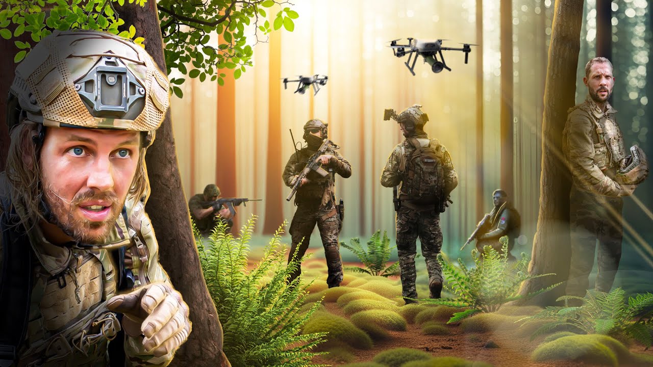 Cache-cache camouflés face à l'armée