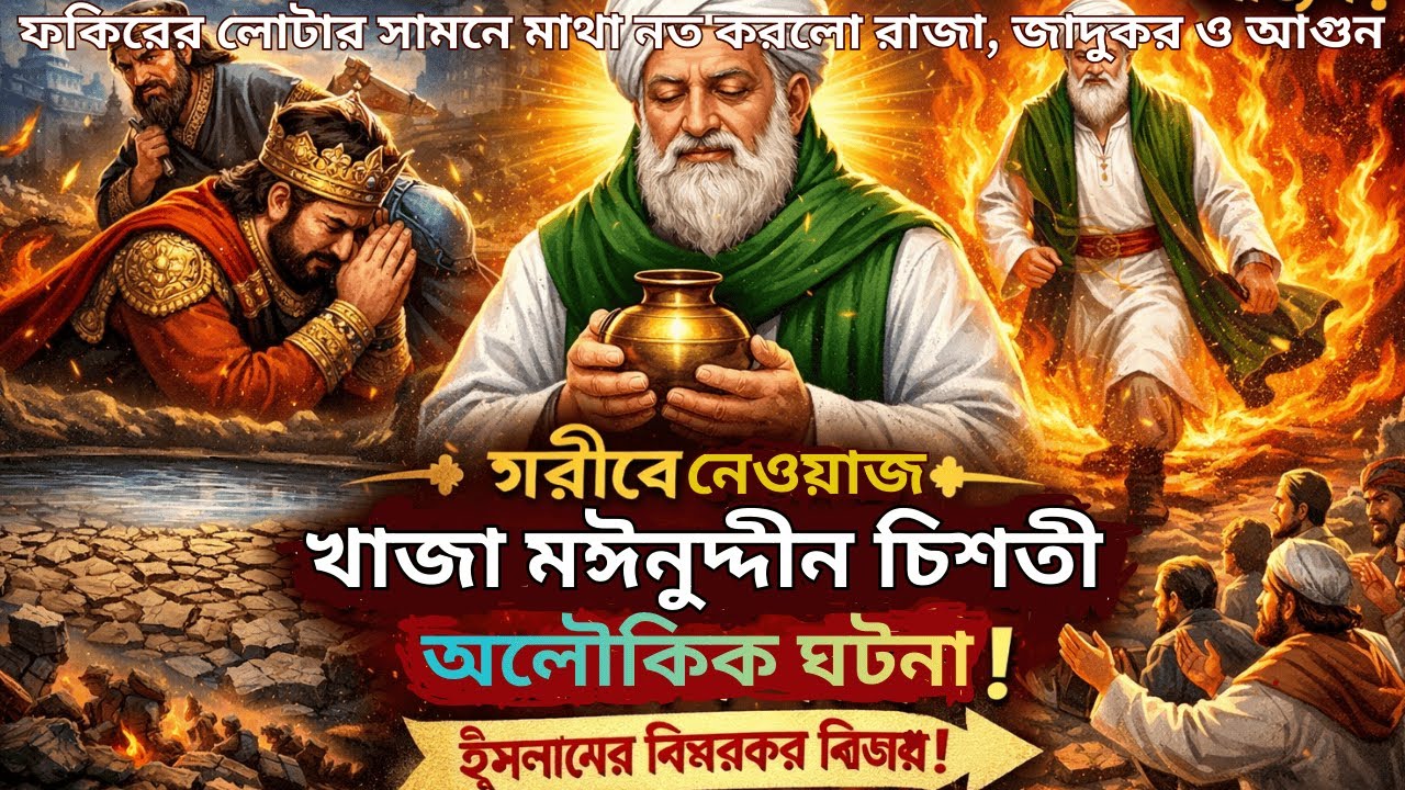 যে দরবেশ এক লোটায় শুকিয়ে দিল সাগর | খাজা মঈনুদ্দীন চিশতীর অলৌকিক কাহিনি