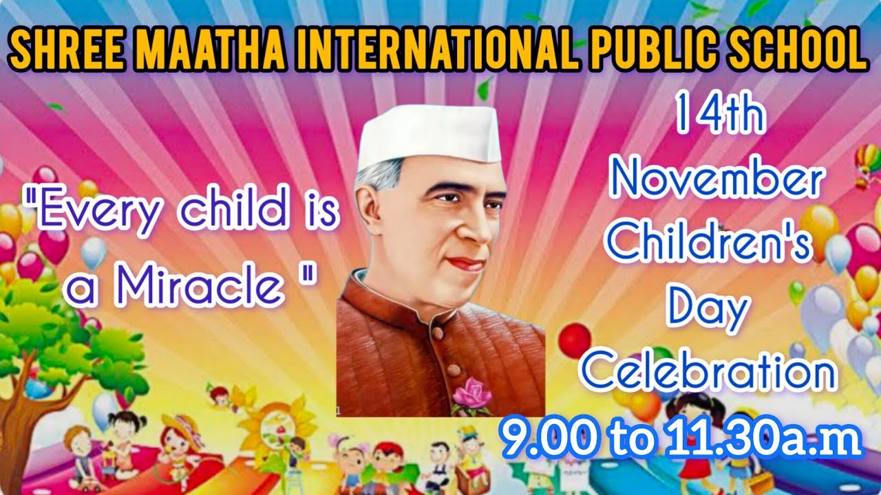 Shree Maatha International Public School Children's day celebration -2025