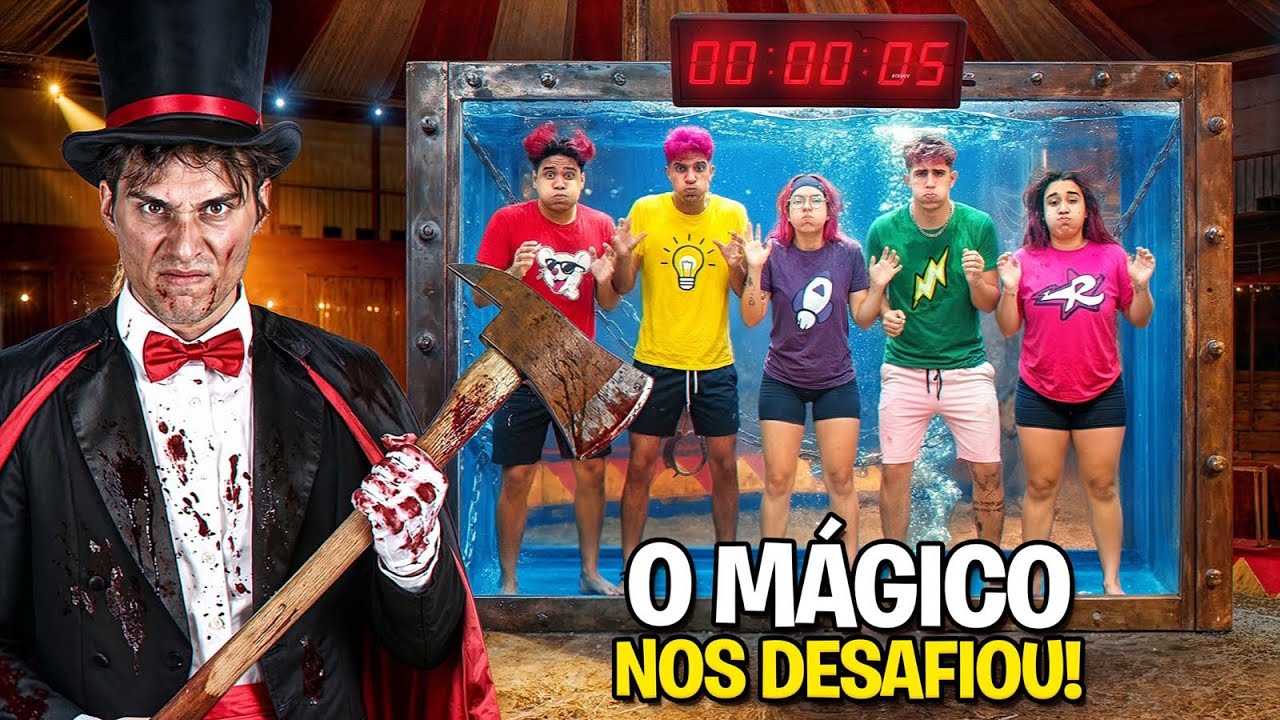UM MÁGICO PSICOPATA DESAFIOU OS ROSA *Ele sumiu com todos nós ?