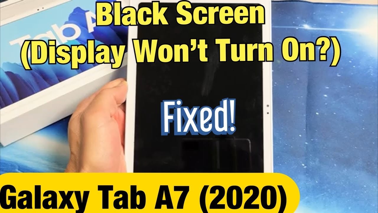Galaxy Tab A7 (2020): как исправить черный экран, дисплей не включается (ИСПРАВЛЕНО!)