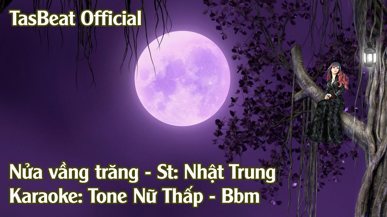 Karaoke Nửa Vầng Trăng - Tone Nữ Thấp | TAS BEAT