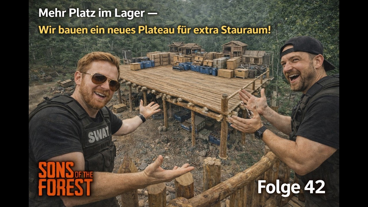 Folge 42: Wir bauen ein neues Plateau für extra Stauraum! | Sons of the Forest [Deutsch]