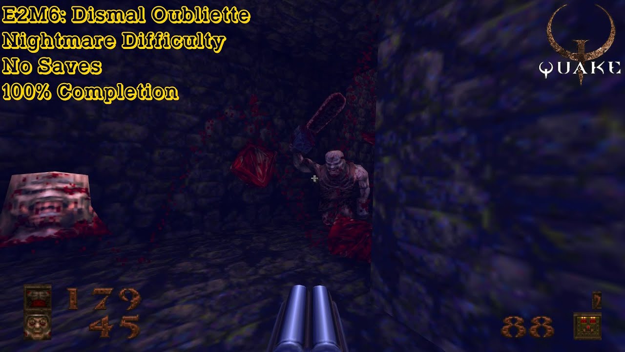 Quake Remastered (Nightmare) - E2M6: Dismal Oubliette (100%)