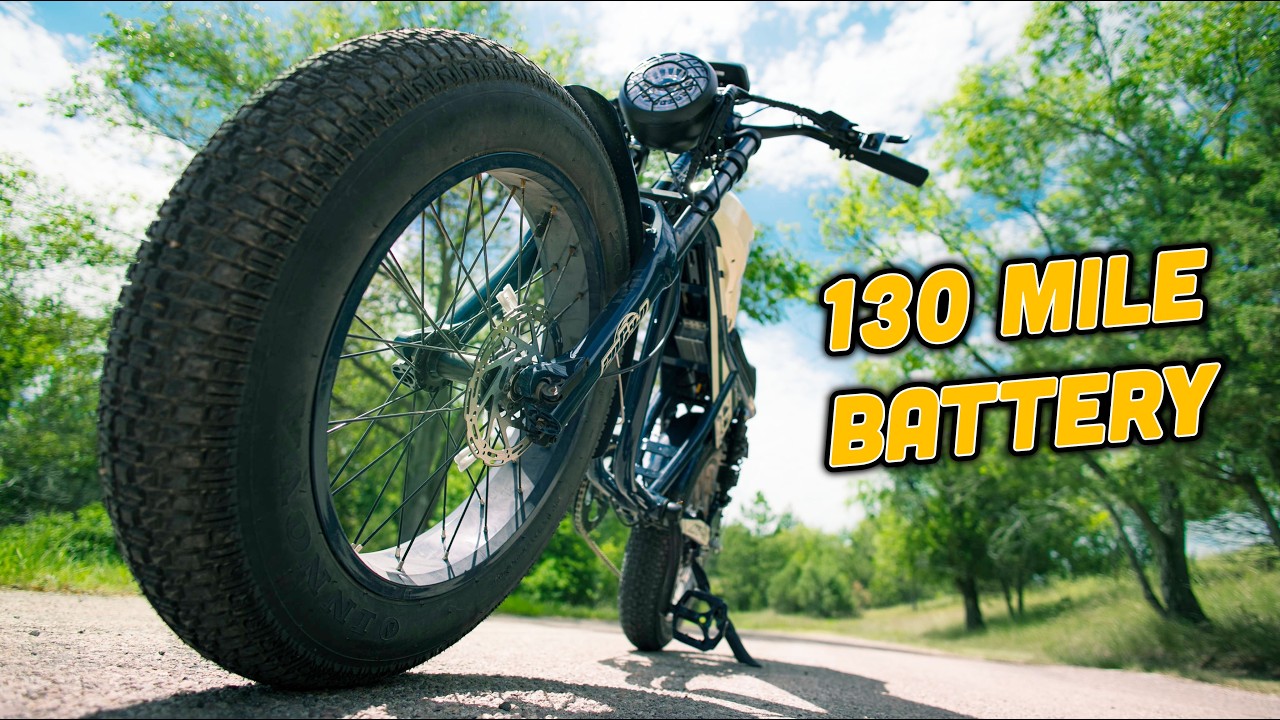 Coolest E-Bike With 130 Mile Range - Qiolor Tiger MT-20