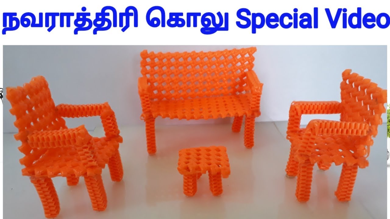 Plastic Wire Chair Set Making Tutorial For Beginners
