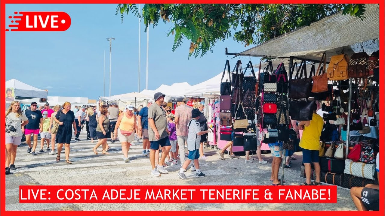 🔴LIVE: COSTA ADEJE MARKET, Duke SHOPS, GF Fanabe Hotel & Holiday Beach feels in Tenerife ☀️2024