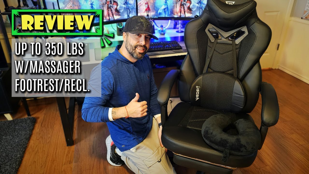 Gaming Bliss for Heavy Players: The Vigosit Gaming Chair with Footrest