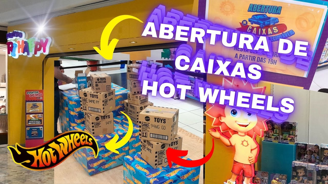 ABERTURA de CAIXAS HOT WHEELS - Loja Ri Happy / Shopping Interlagos  que ocorreu no dia 25-04-2025 !