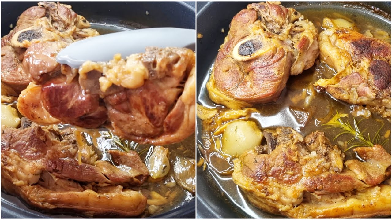 لحم محمر أو مشوي بدون فرن و بدون طنجرة الضغط بطريقة سهلة و سريعة/حيلة 👌 راح تخليه طايب زبدة و محمر