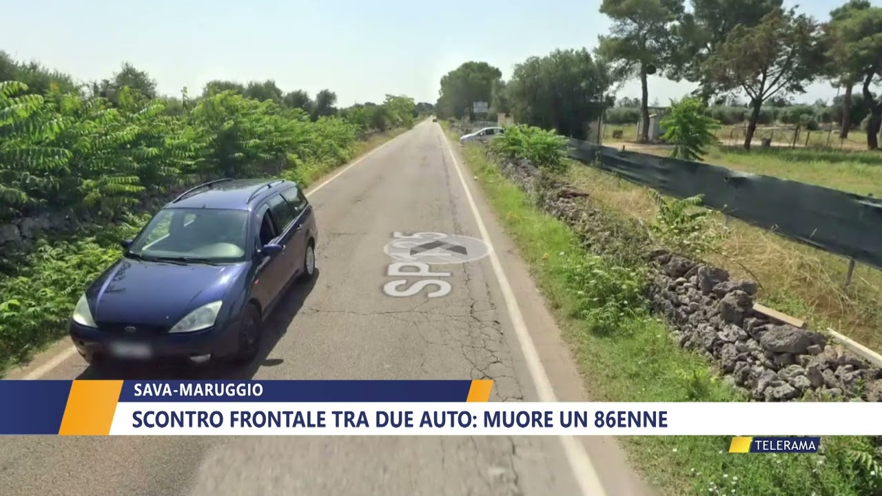 SAVA - MARUGGIO.  SCONTRO FRONTALE TRA DUE AUTO: MUORE UN 68ENNE di DANIELA MANIGRASSO
