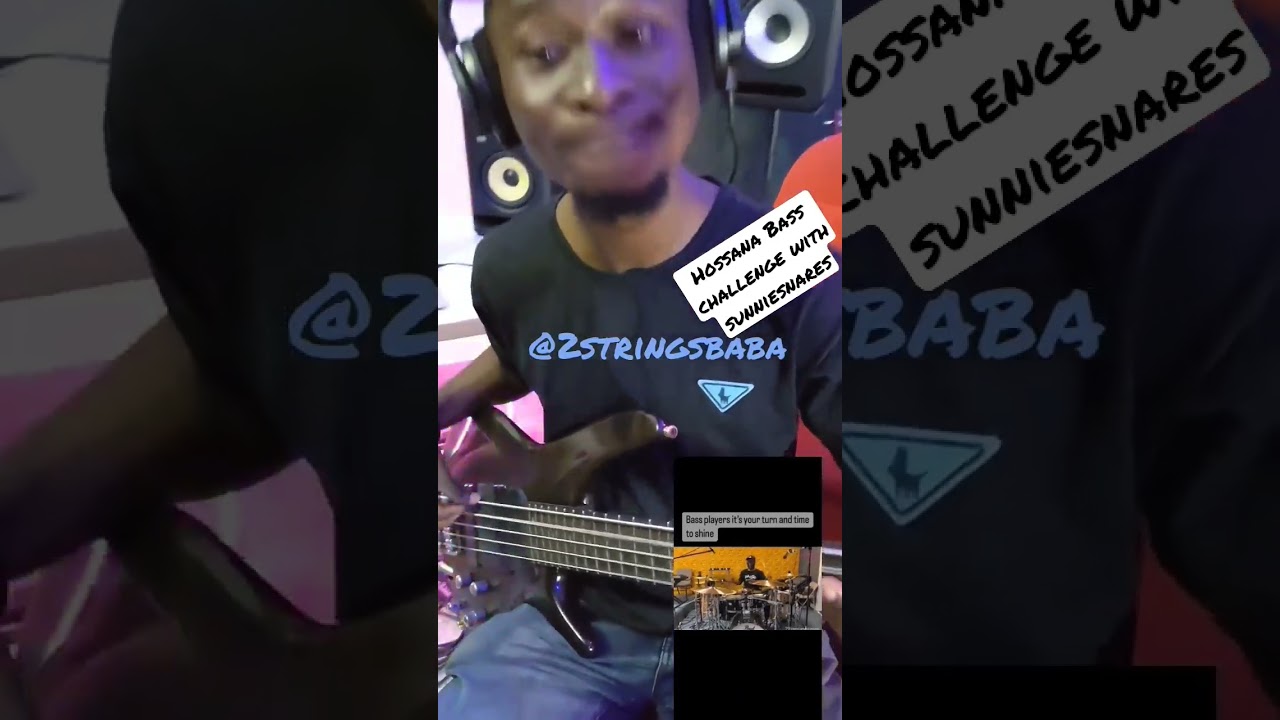 @sunniesnaresmusic Hosanna Bass Challenge | Kirk Franklin #shorts