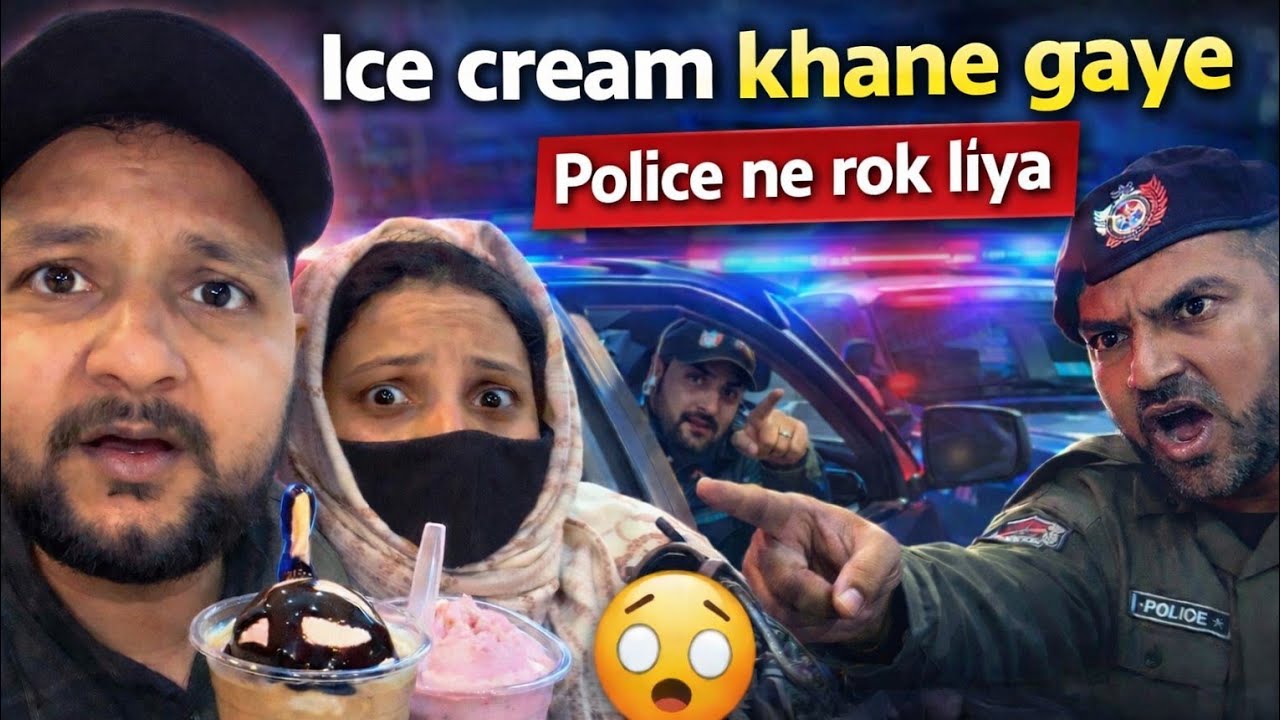 Rat Ko Gaye Ice Cream 🍨 Khane | Police Ne Rok Liya @Rizwansidravlogs 
