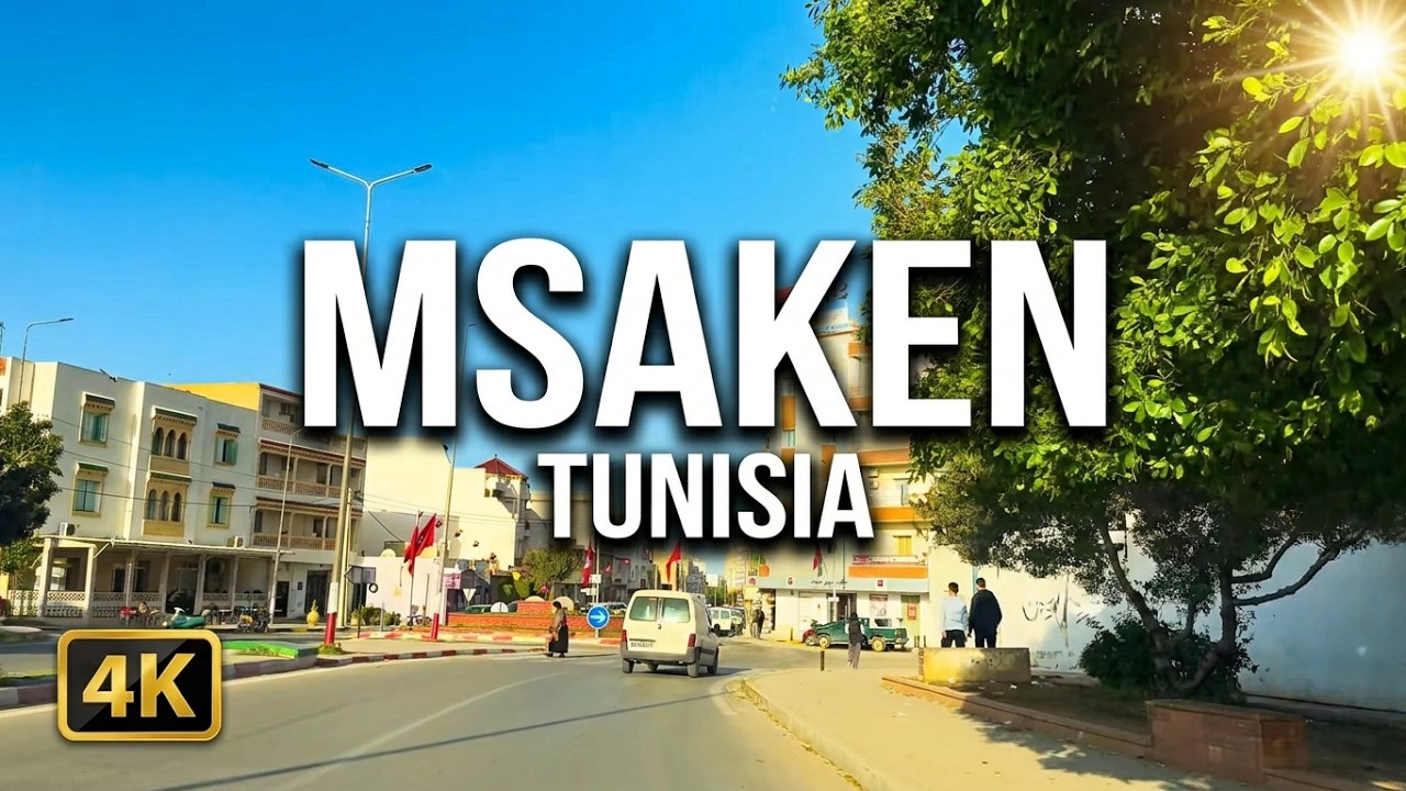 🇹🇳 Tunisia📍 Msaken — authentic city drive discovery