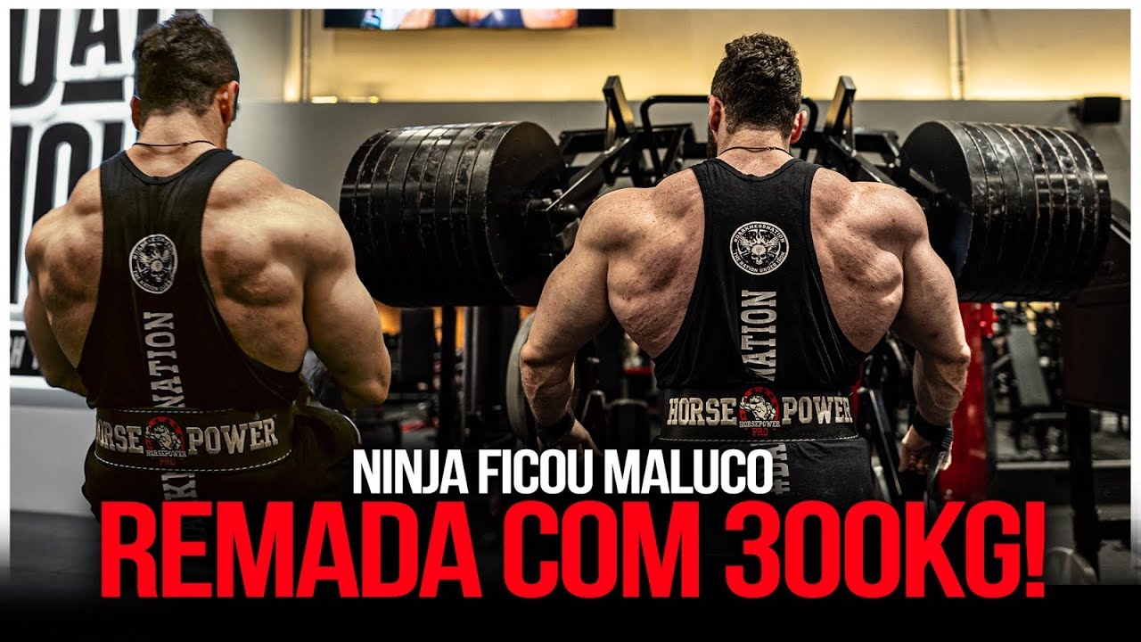 NINJA PERDEU O CONTROLE! | *300kg na remada*