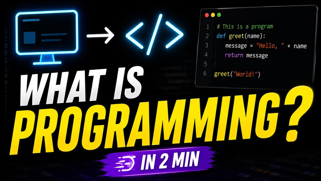 What is Computer Programming, Programming Language ? Explained in 2 Minutes