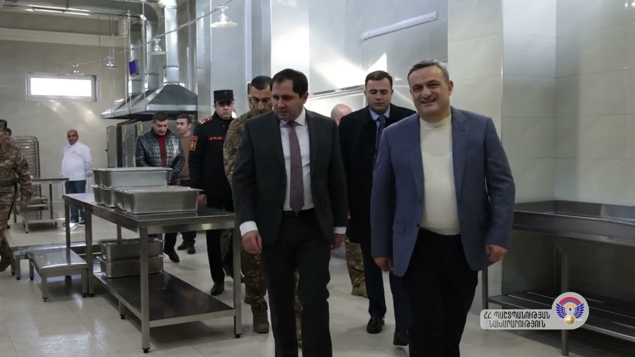 Այցելել եմ ՊՆ N ուսումնական զորամաս, մասնակցել նորակառույց ճաշարանի բացման հանդիսավոր արարողությանը