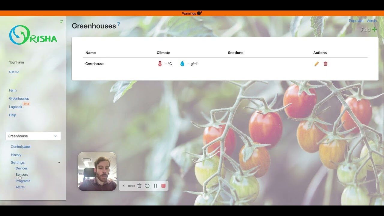 Setting up your Orisha Temperature sensor