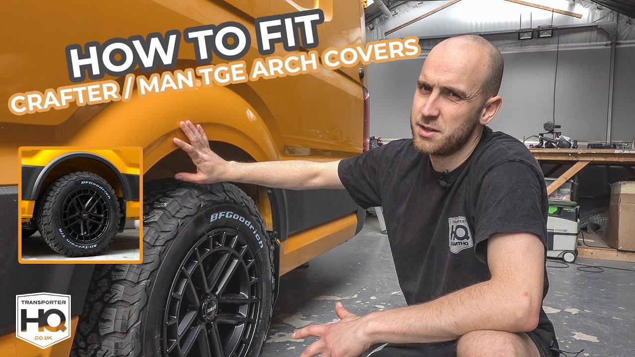 Как установить передние и задние колпаки колесных арок VW Crafter / Man TGE Wheel от Transporter HQ