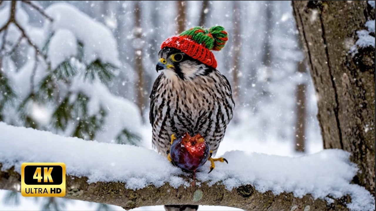 Healing Music 4K 🌿 3 Hours Bird & Piano Music| Stress Relief Music | Nature Sleep Aid